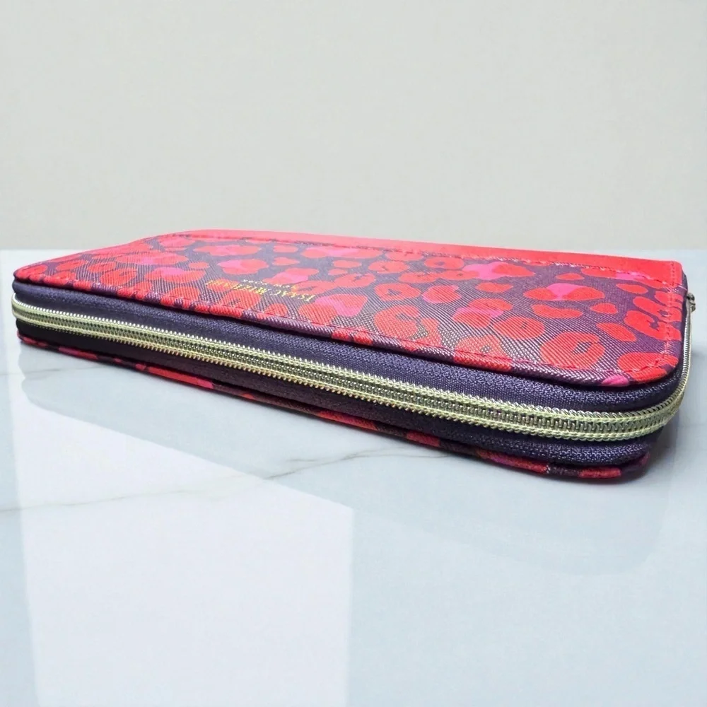 Isaac Mizrahi Poppy Leopard Cosmetic Brush Case NWOT